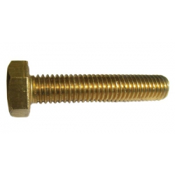 M5 x 20 Brass Hexagon Head Set Screws, DIN 933