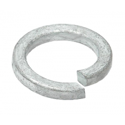 M20 Mild Steel Square Section Single Coil Spring Washer, Galvanised