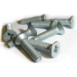 M3.5 x 12 Countersunk Pozi No.1 Taptite alternative screws, Steel Bright Zinc Plated DIN 7500 NE-Z