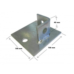 SB704 / P2072-S1 Single Channel Base Plate, Unistrut compatible, galvanised