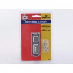 STERLING Hasp & Staple 80mm DHS080