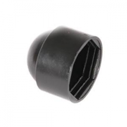 M5 (8mm) Nut & Bolt Cover Cap, Black Plastic Polyethylene