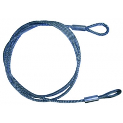 4 Metre x 10mm 7/19 Strand Security Cable 2 Loop, Galvanised