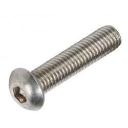 M5 x 6 Socket Button Screws, Stainless Steel A2 (304), ISO 7380