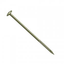 6.7 x 175 Wafer Head Index Screw, Organic Green