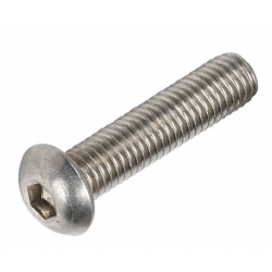 M4 x 35 Socket Button Screws, Stainless Steel A2 (304), ISO 7380