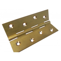 Butt Hinge, solid drawn 1 1/2" Brass (Pair)