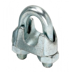 50mm Wire Rope Grip Galvanised DIN 741 (M20 Thread)