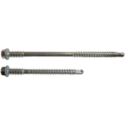 5.5 x 85 Stainless Steel Hex High Thread Self Drill Screw Light Section (for piercing steel up to 3.5mm) A2