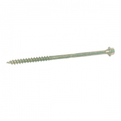 6.7 x 60 8mm Hexagon Head Timber IN-DEX Screw Black