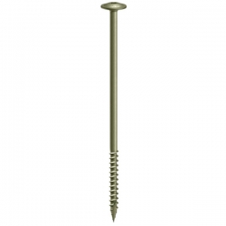 8.0 x 300 Extra Long Timco Wafer Head Index Decking / Wood Screws T40, Organic Green