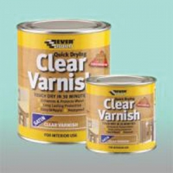 Everbuild Quick Drying Clear Varnish Gloss 2.5 Litre Can (collection / own van delivery only)