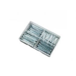 220pce 1/8-5/16 Split Pins Kit. Bright Zinc Plated. Kitmaster KM105137