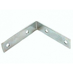 1"1/2  90deg Bent Corner Brace, Bright Zinc Plated.