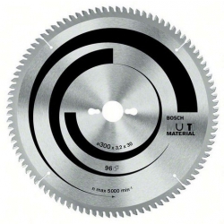 Bosch 254 x 30 x 96t Circular Saw Blade for Aluminium / Multi Material