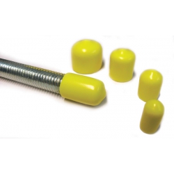 M16 (15.2 x 12.7mm) Vinyl Yellow Thread Cover Caps