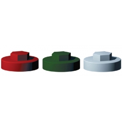 19mm Cover Cap Moorland Green to suit hexagon head self drill screws with 8mm 5/16" heads, 19mm washers