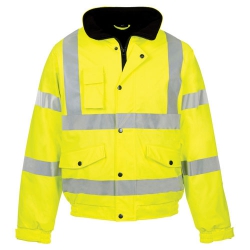 X-Large Hi-Vis Bomber Jacket Yellow