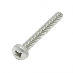 M3 x 30 Machine Screw, Pan Pozi No.1 Stainless Steel A2 (304)