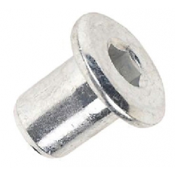 M6 x 12mm Joint Connector Nut, Steel Bright Zinc Plated