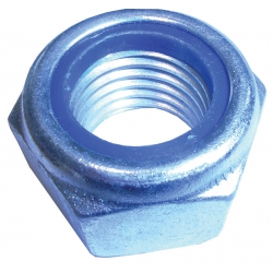 M24 Nyloc Nut, Mild Steel Zinc Plated, Type T, Grade 10 DIN 985