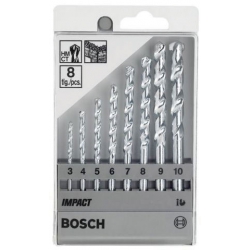 3.00mm-10.00mm 8 Piece Bosch Masonry Drill Bit Set 2 607 018 366