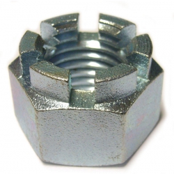 M30 Castle Turret Nut Steel Bright Zinc Plated DIN 935