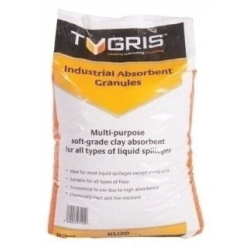 Tygris Industrial Spillage / Oil Absorbent Granules, 20 Litre Approx 13kg