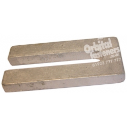 No2 50mm x 100mm x 10mm with a 14mm slot (Suits bolts up to M12) Steel Metal Horseshoe Trouser Shim galvanised