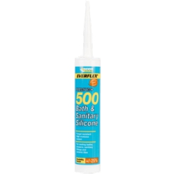 Everbuild 500 Ivory Bath & Sanitary Silicone 310ml