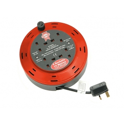 Casstte Cable Extension Lead Reel 10A X 10M 4 Sockets