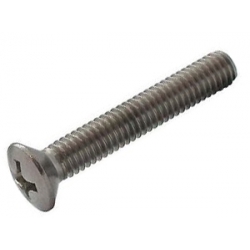 M3 x 10 Machine Screw, Raised Countersunk Pozi No.1 Stainless Steel A2 (304)