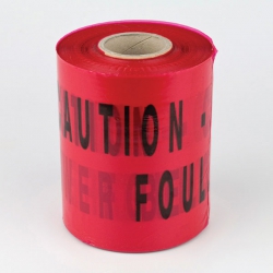 150mm x 365 Metre Red Sewer Foul Underground Warning Tape