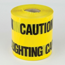 150mm x 365 Metre Yellow Street Light Underground Warning Tape