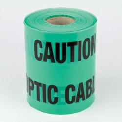 150mm x 365 Metre Green FBR Optic Underground Warning Tape