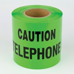 150mm x 365M Green Telephone Underground Warning Tape