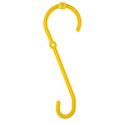 Skyhook Cable Support, Yellow 250mm Long, 2 Hooks, 2 Screw Holes