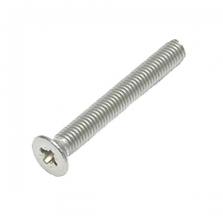 M3.5 x 16 Machine Screw, Countersunk Pozi No.1 Stainless Steel A2 (304)