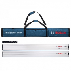 Bosch FSN 4 Piece Plunge Saw Guide Rail Kit (2 x 1600mm Guide Rails, VEL Connector & Carry Bag) 0615990EE8