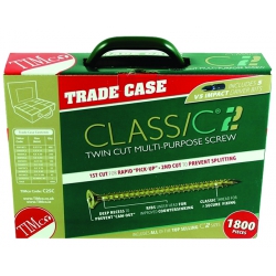 Timco C2 Classic Twin Cut Multi-Purpose Screw 1800 Pieces Trade Case C2SC