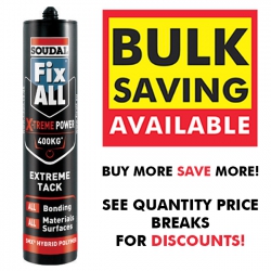 Soudal Fix All X-treme Power (Holds 400kgs per m2) Sealant White 290ml