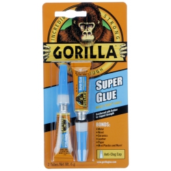 Gorilla Glue 4044100 Super Glue, 2 Tubes x 3gm each