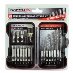 Addax Timco 20 Piece Quick Change & Driver Bit Set MIX20SET