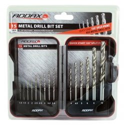 Addax Timco 15 Piece HSS Metal Drill Bit Set HSS15SET