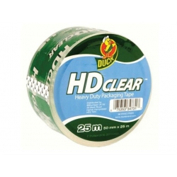 Duck 50mm x 25 Metre Heavy Duty Packaging Tape Clear