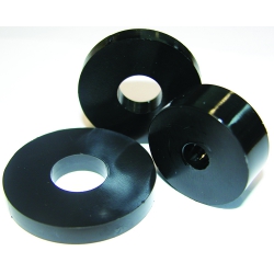 M10 x 30mm OD x 5mm Thick, Nylon 66 Spacer Washer, Black