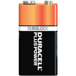 9V Duracell Duralock Plus Power Alkaline Batteries (Pack of 1) MN1604