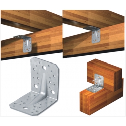 50mm x 50mm x 40mm x 2.5mm Heavy Duty Angle Bracket Galvanised