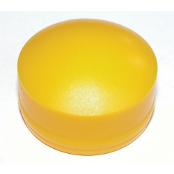 8mm Yellow Security Cover Cap for use with Base, (Similar to RAL 1023)