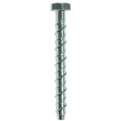 M8 x 150 Hexagon Head Concrete Masonry Screw Bolt Anchor, Zinc Plated